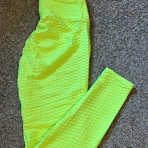 Neon Scrunch “Tik Tok” Leggings